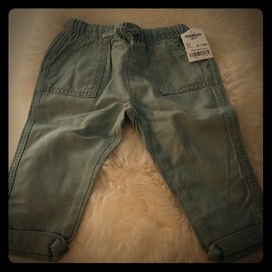 Girls 9-12 olive pants